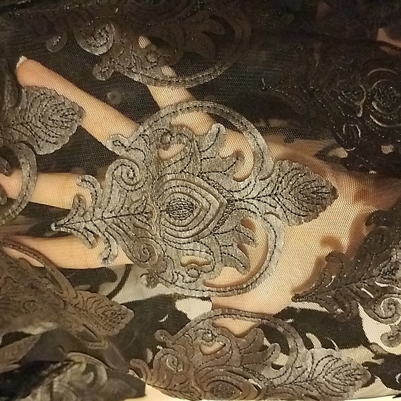 😍🍁👀NWT Boho Chic See Through Button Up Blouse - Picture 8 of 12